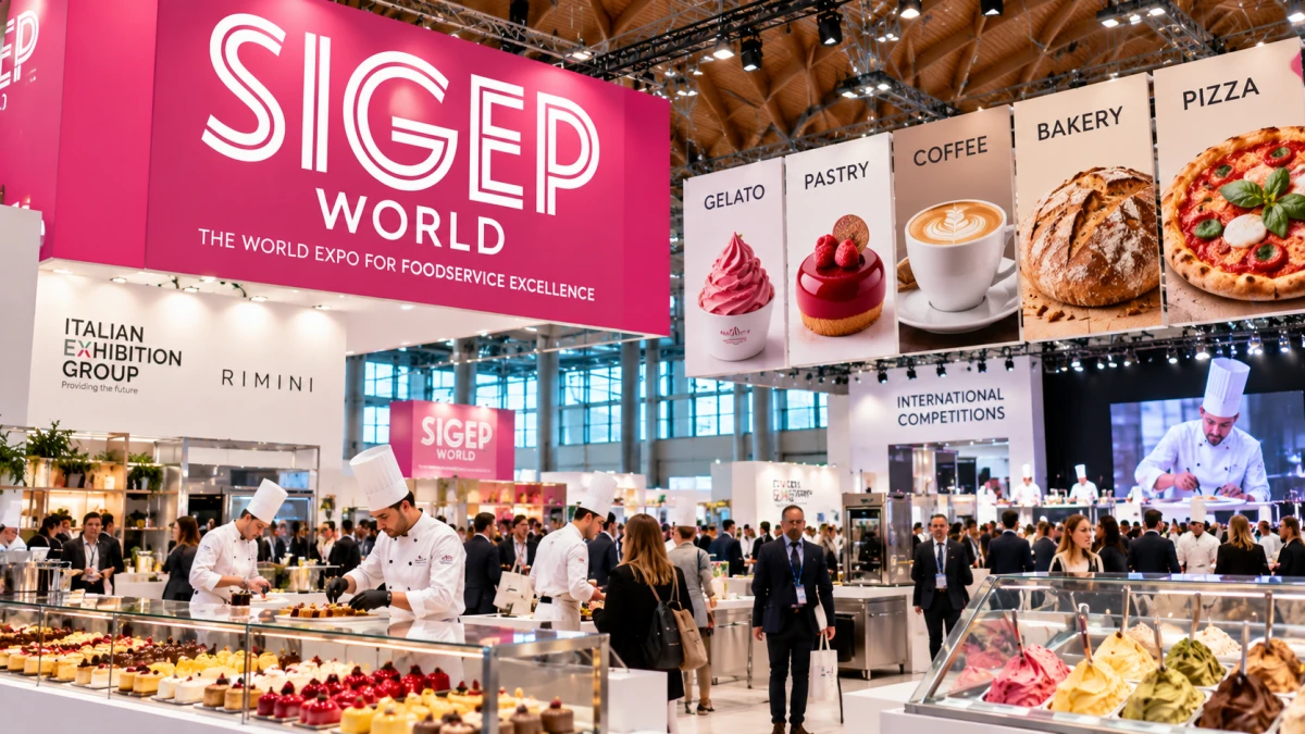 SIGEP World 2027 a Rimini: gelato, pasticceria, caffè, bakery e pizza