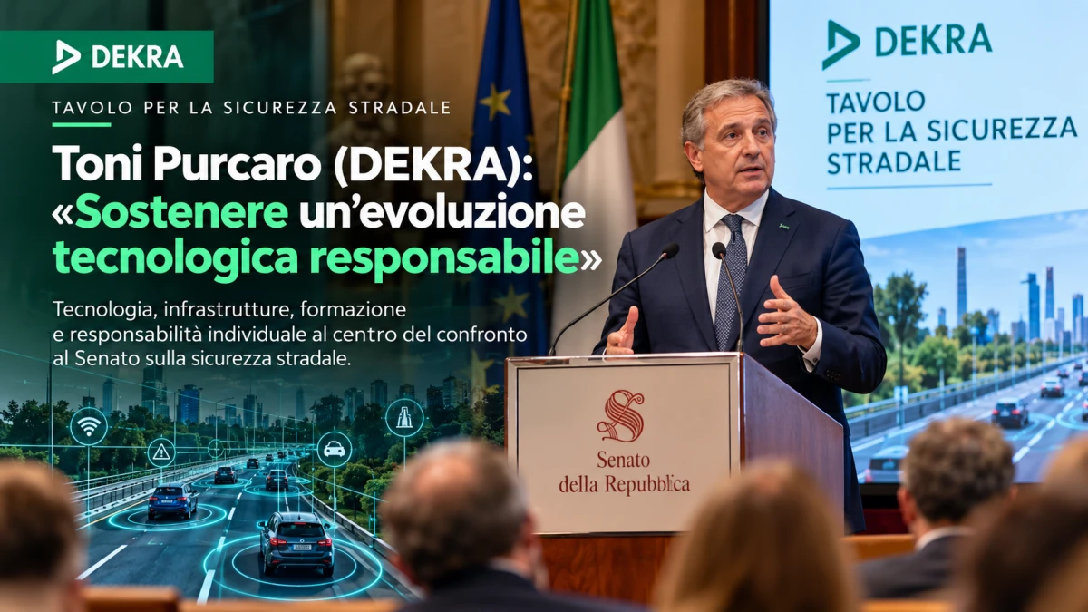 Tavolo per la Sicurezza Stradale, Toni Purcaro (DEKRA): sostenere un’evoluzione tecnologica responsabile
