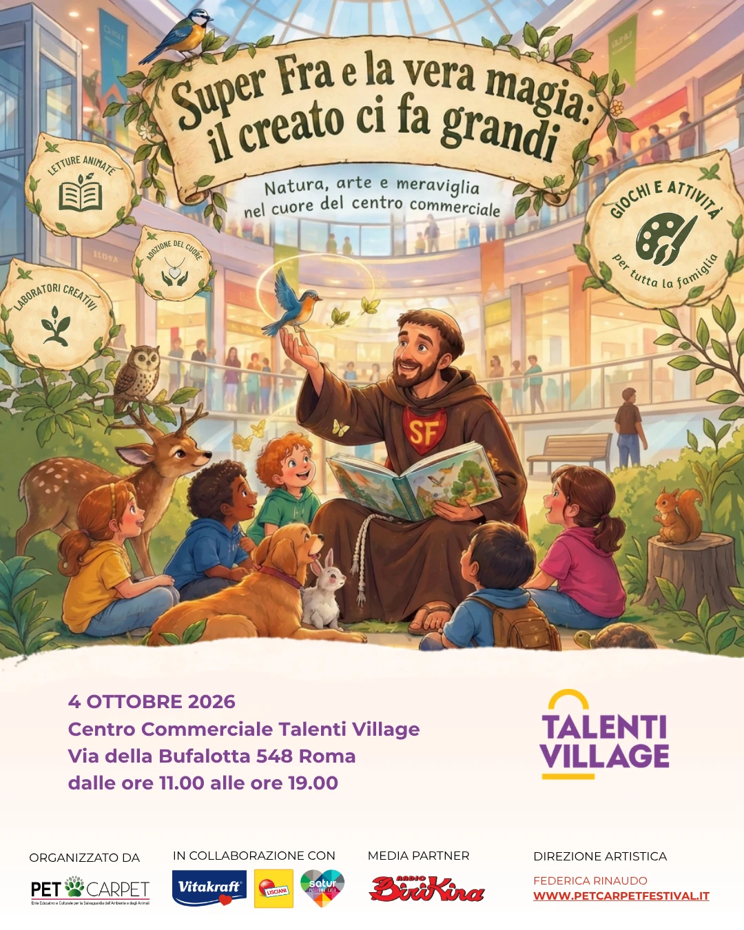 Giornata Mondiale degli animali. Arriva “Super Fra e la vera magia: Il Creato ci fa grandi”