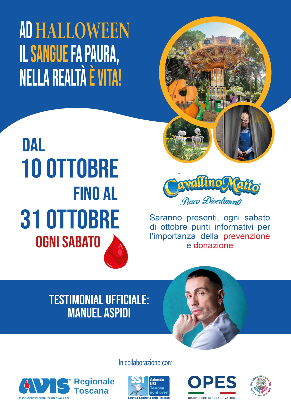 Ad Halloween il sangue fa paura, nella realtà è vita: al CavallinoMatto prevenzione e cultura del dono