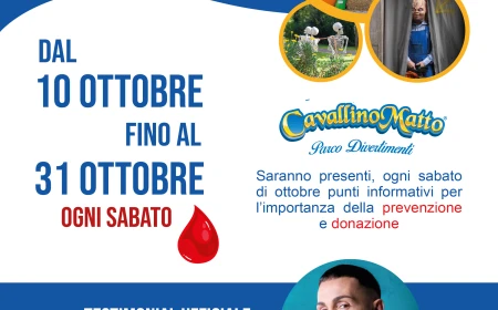 Ad Halloween il sangue fa paura, nella realtà è vita: al CavallinoMatto prevenzione e cultura del dono